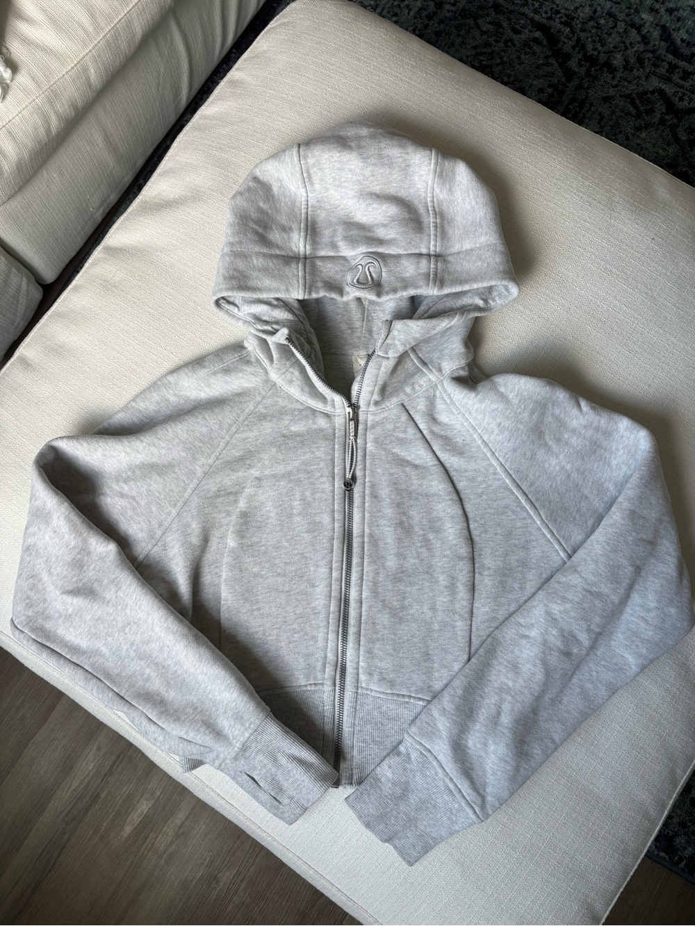 Lululemon crop full zip scuba hoodie
